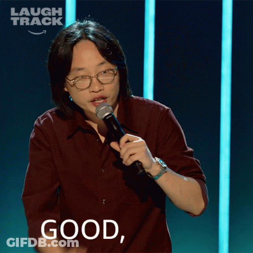 Man Holding Microphone Saying Good GIF