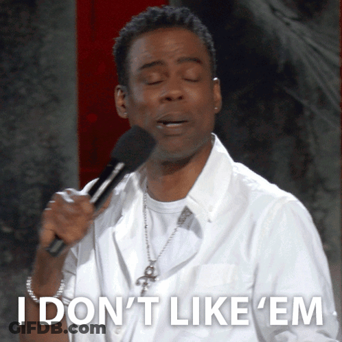 Man Holding Microphone Saying I Don't Like Em GIF