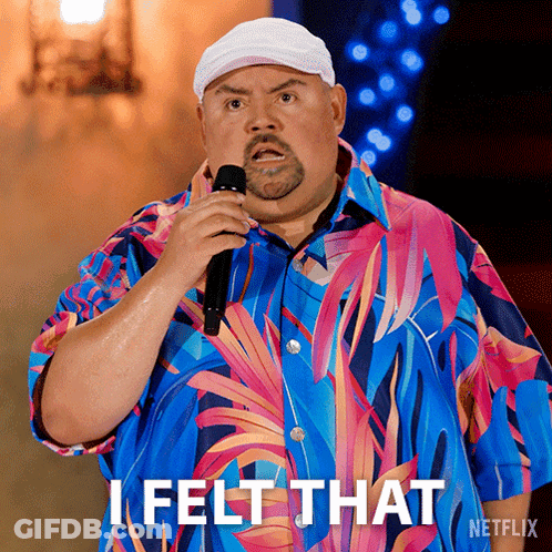Man Holding Microphone Saying I Felt That GIF