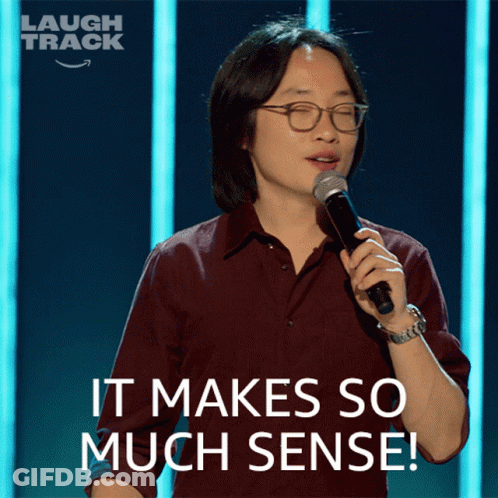 Man Holding Microphone Saying It Makes So Much Sense GIF