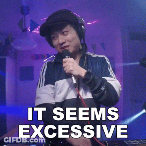 Man Holding Microphone Saying It Seems Excessive GIF
