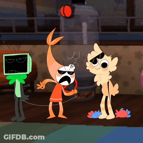 Man Holding Microphone Saying My Bad GIF