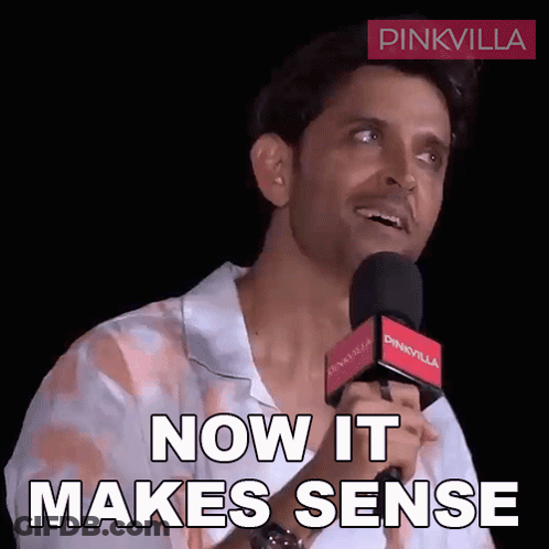 Man Holding Microphone Saying Now It Makes Sense GIF