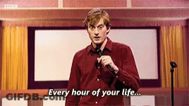 Man Holding Microphone Says Every Hour Of Your Life GIF