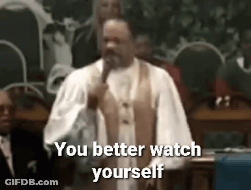 Man Holding Microphone Says You Better Watch Yourself GIF