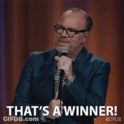 Man Holding Microphone Winner GIF