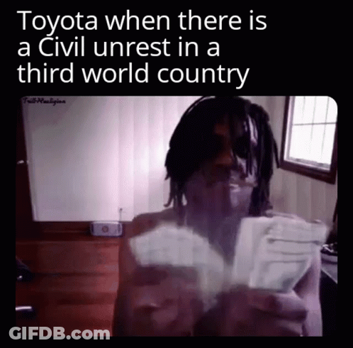 Man Holding Money And Smoking Cigarette GIF