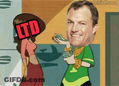 Man Holding Money And Woman With Ltd On Head GIF