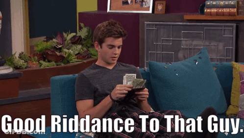 Man Holding Money Good Riddance To That Guy GIF