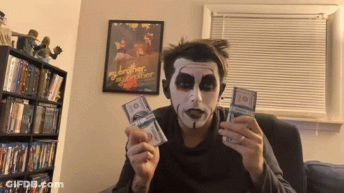 Man Holding Money In Front Of My Brother Poster GIF
