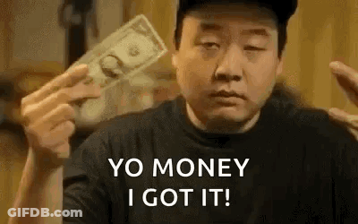 Man Holding Money Saying Yo Money I Got It GIF