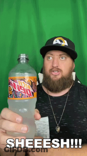 Man Holding Mountain Dew Bottle GIF