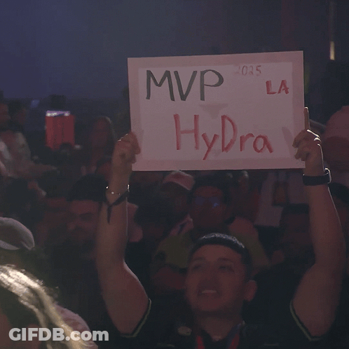 Man Holding MVP Hydra Sign GIF
