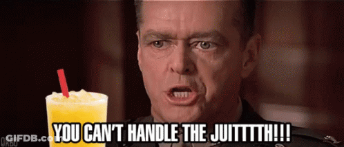 Man Holding Orange Juice Saying You Can't Handle The Juittth GIF