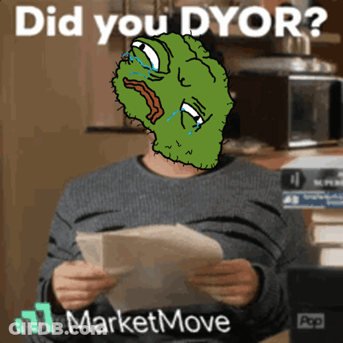 Man Holding Paper Did You Dyor GIF