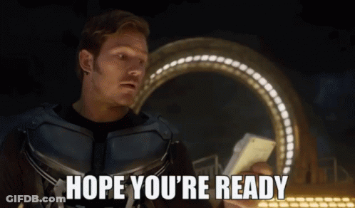 Man Holding Paper Saying Hope You're Ready GIF