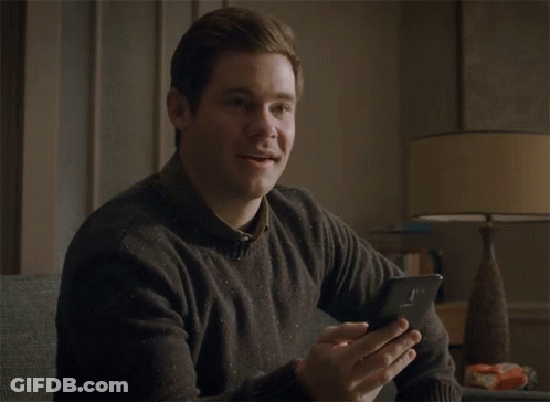 Man Holding Phone Saying Nah I'm Good GIF