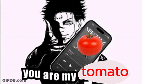 Man Holding Phone With Tomato Saying You Are My Tomato GIF
