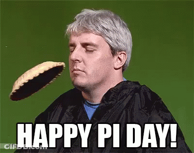 Man Holding Pie Happy Pi Day GIF