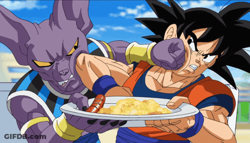 Man Holding Plate Of Food Next To Cat GIF