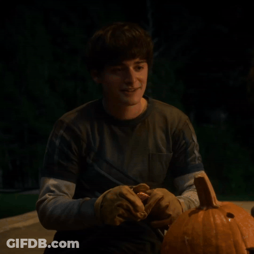 Man Holding Pumpkin Youre Welcome GIF
