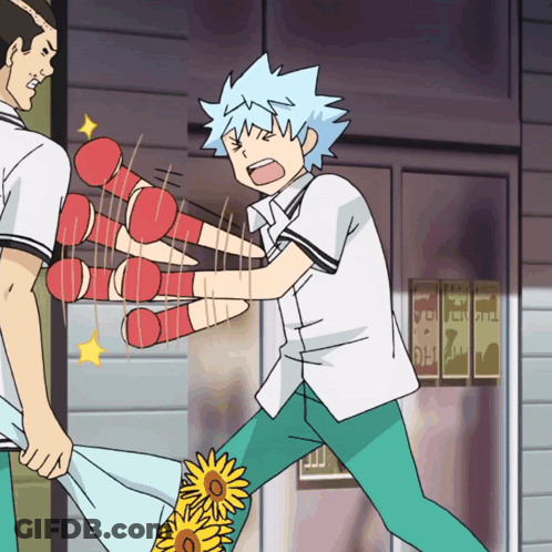Man Holding Red Cylinders GIF