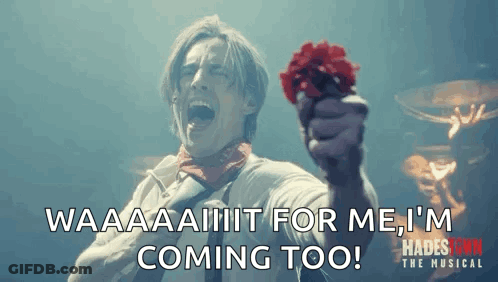 Man Holding Red Rose Screaming GIF