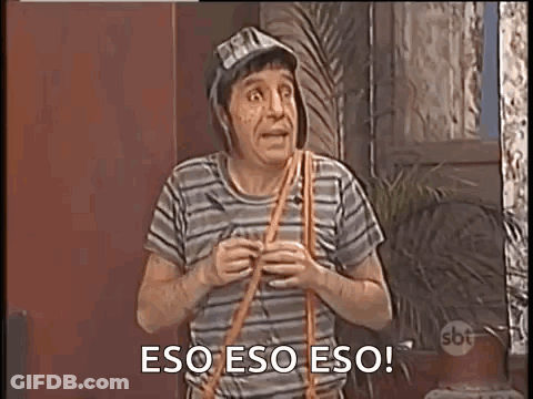 Man Holding Rope Saying Eso Eso Eso GIF