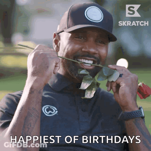 Man Holding Rose In Mouth With S GIF