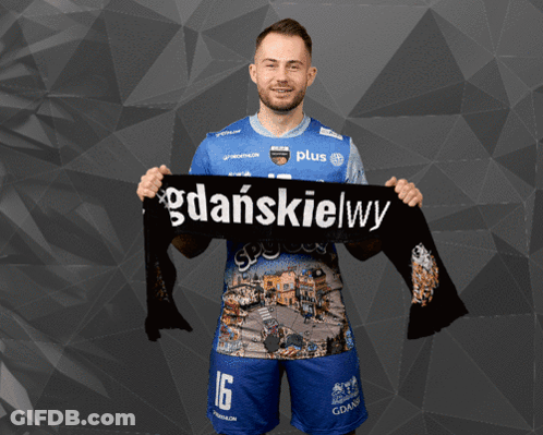 Man Holding Scarf Saying Spygur GIF