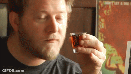 Man Holding Shot Glass Northumberland Sticker GIF