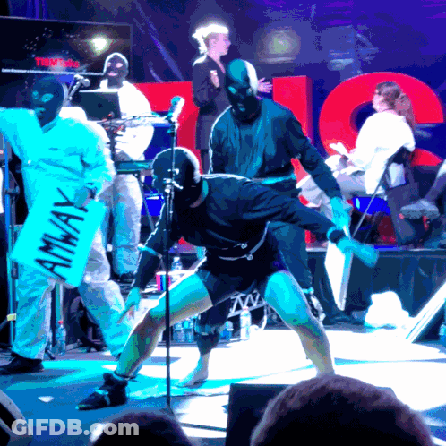 Man Holding Sign Saying Amway GIF