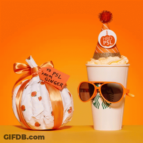 Man Holding Small White Dog Saying It Rubs The Pumpkin Spice On Its Skin GIF