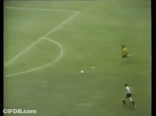 Man Holding Soccer Ball Saying Goal GIF