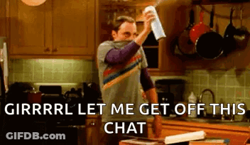 Man Holding Spray Bottle In Kitchen GIF
