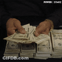 Man Holding Stack Of Money GIF