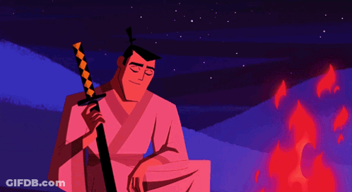 Man Holding Sword GIF