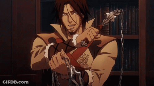 Man Holding Sword And Chains GIF