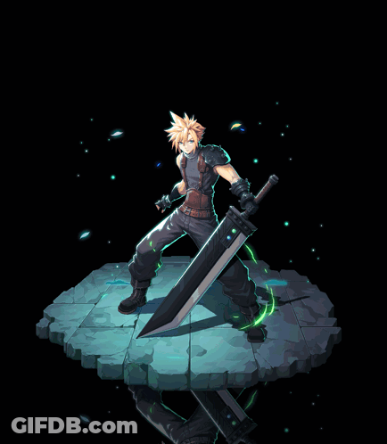 Man Holding Sword And Spear GIF