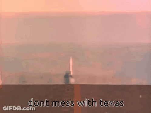 Man Holding Sword Dont Mess With Texas GIF
