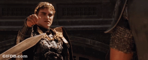 Man Holding Sword Facing Shield GIF