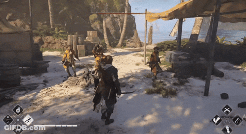 Man Holding Sword GIF