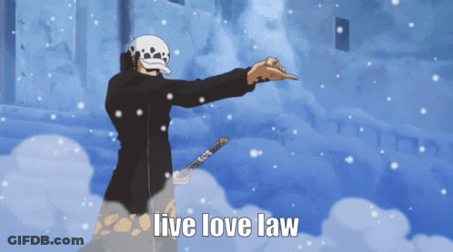Man Holding Sword Live Love Law GIF