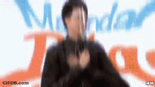 Man Holding Sword Saying Monday GIF