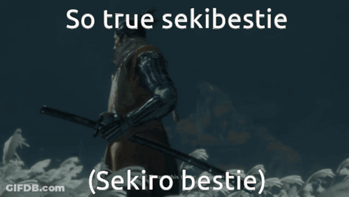 Man Holding Sword So True Sekibestie Sekiro Bestie GIF