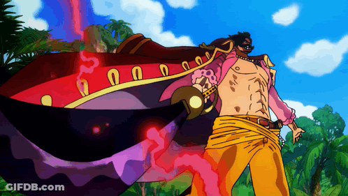 Man Holding Sword With 00 Cape GIF
