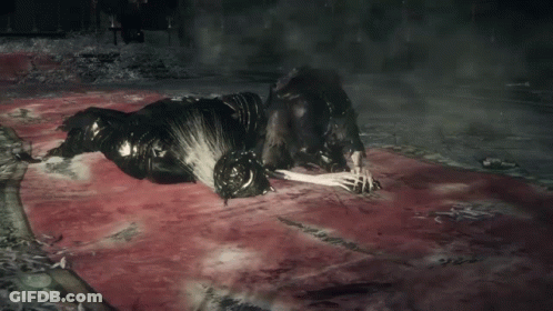 Man Holding Torch Before Skull Hop Dank Souls GIF