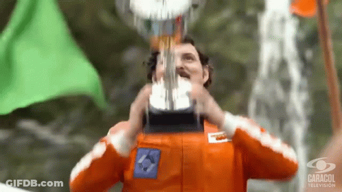 Man Holding Trophy Caracol Television GIF