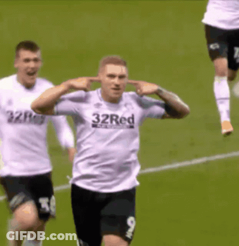 Man Holding Trophy Saying Champions GIF