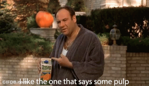 Man Holding Tropicana Orange Juice GIF